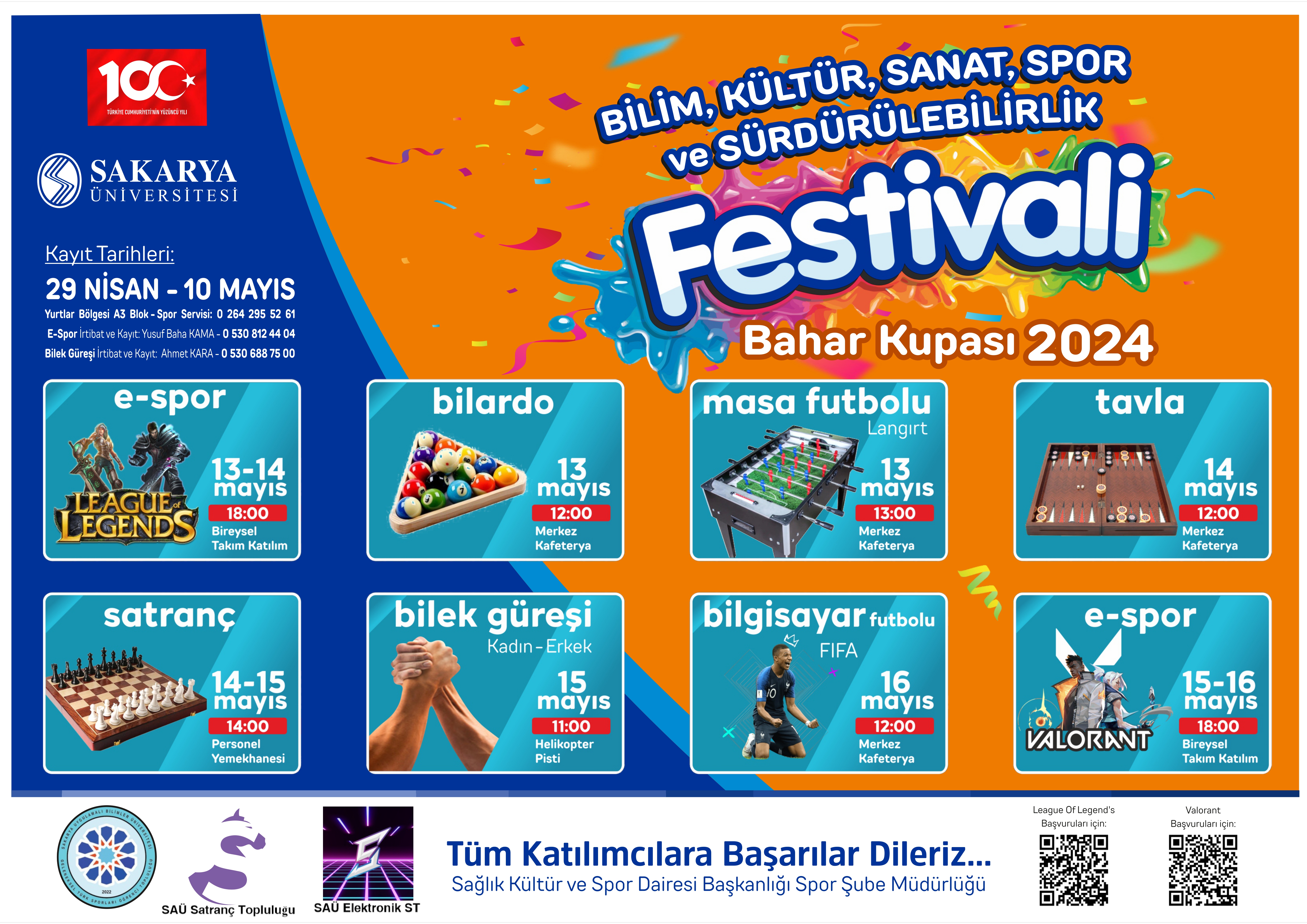 Bilim, Kültür, Sanat, Spor ve Sürdürülebilirlik Festivali Bahar Kupası 2024